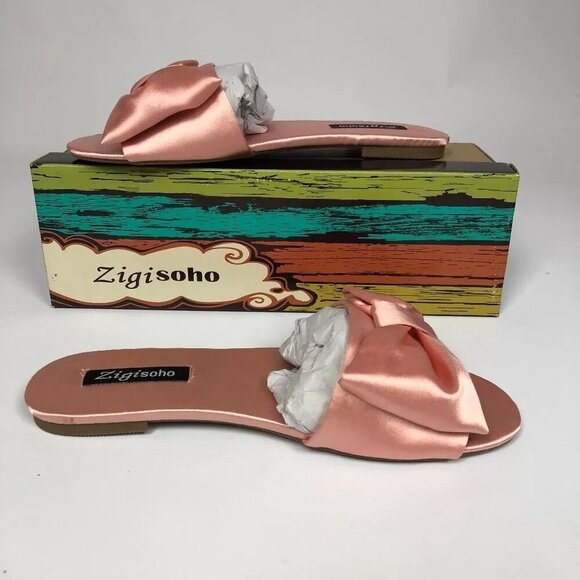 ZIGIny Valiant Flat Sandals Light Pink 7M - Picture 2 of 5